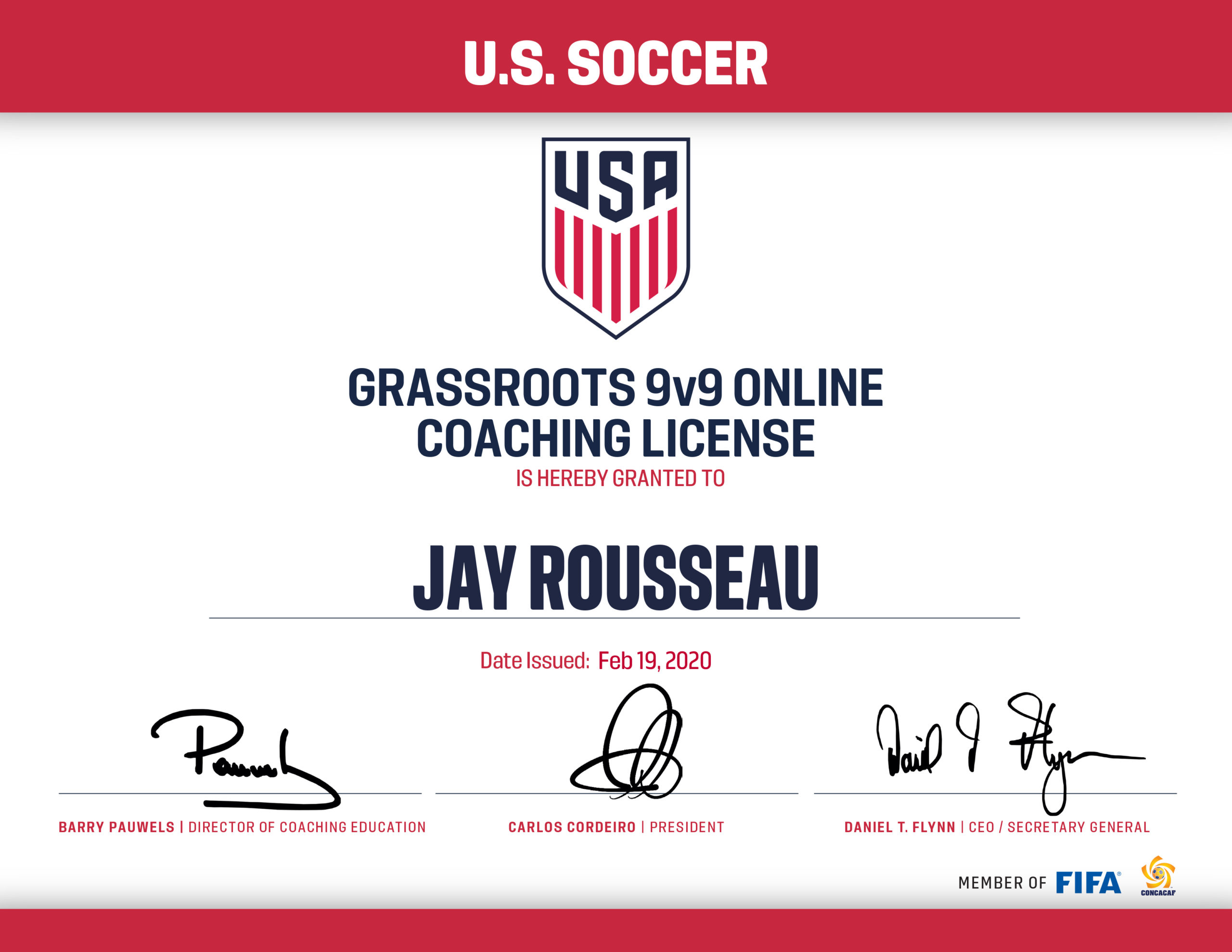 Grassroots 9v9 Coaching License