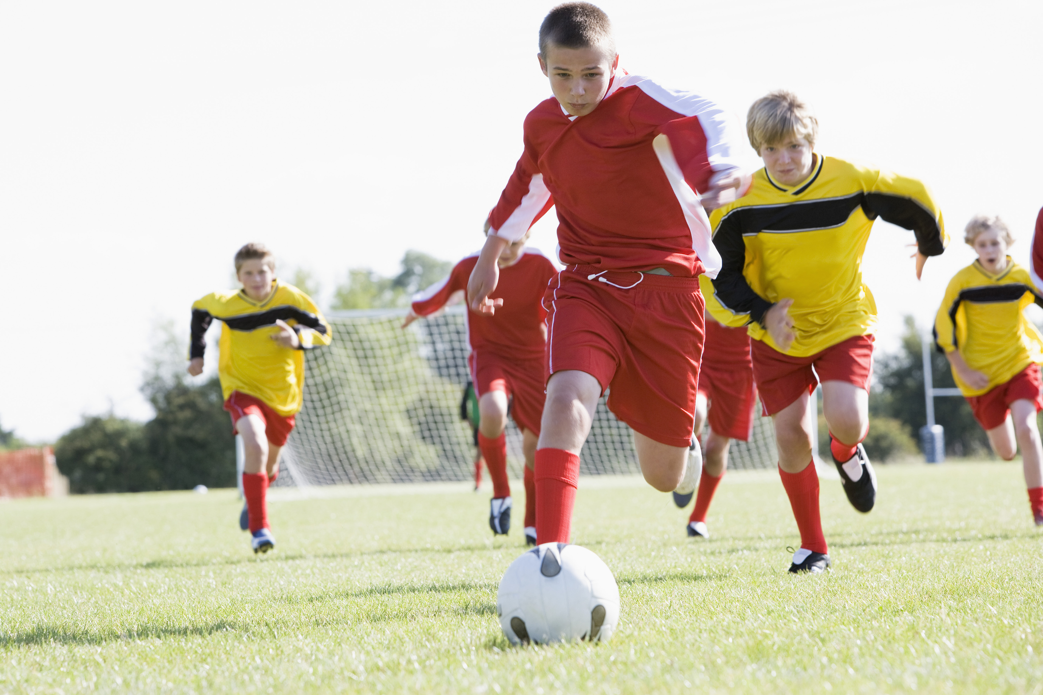 Boys playing soccer Boys playing soccer