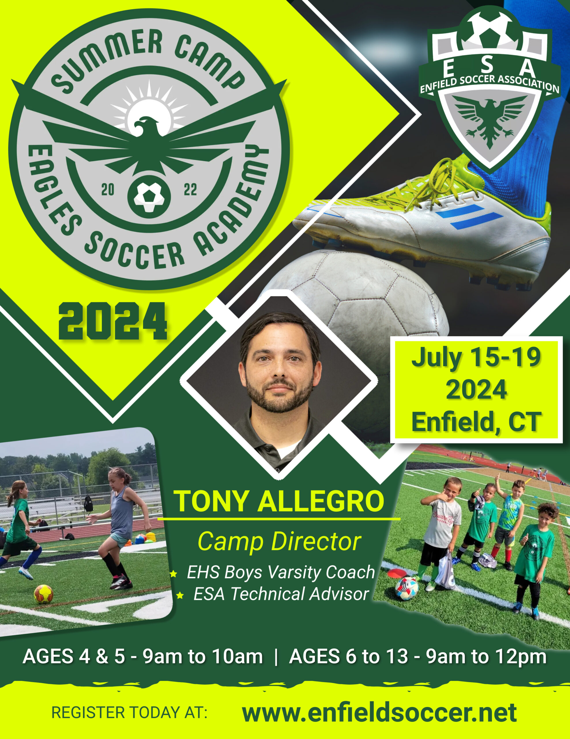 Eagles Soccer Academy Summer Camp Flyer